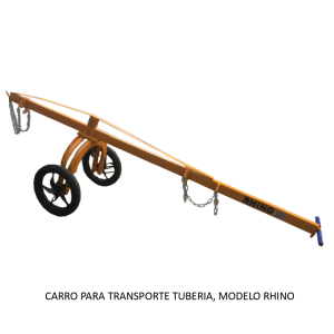 carro tranportador de tuberías.